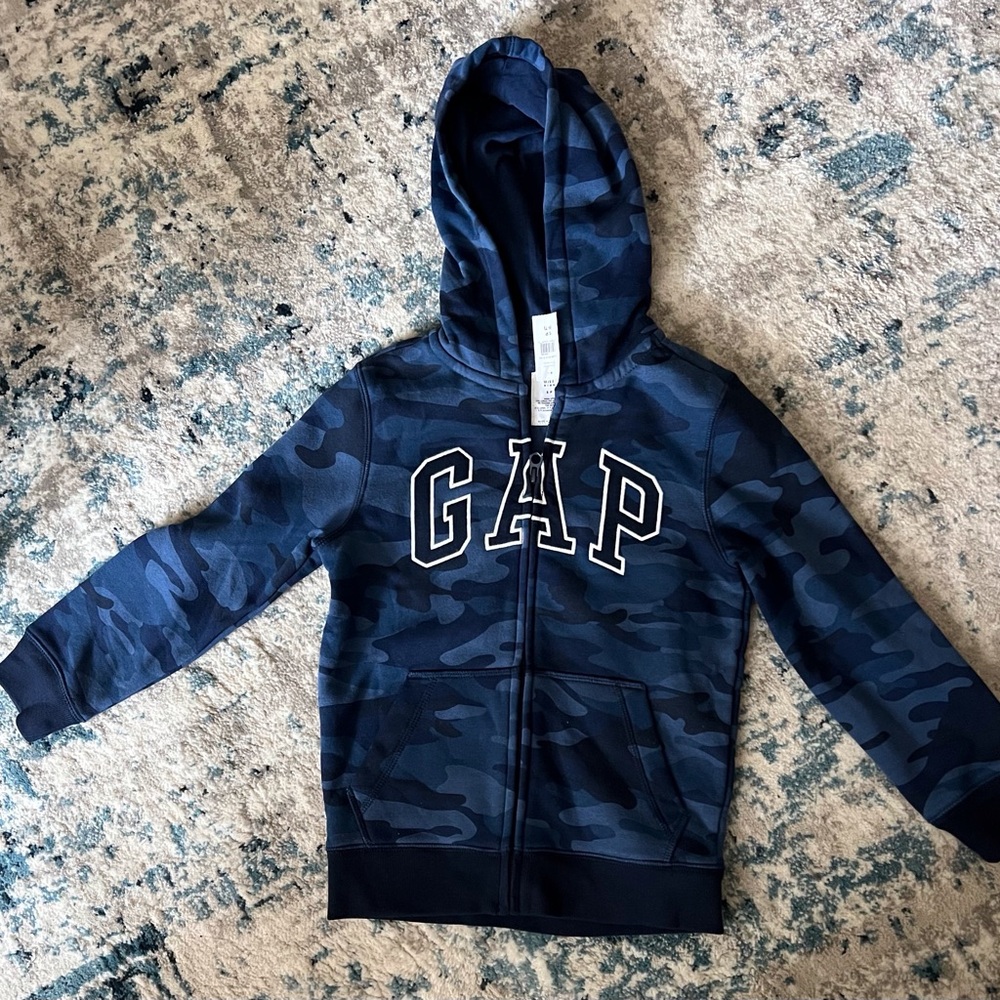 GAP Blue Sweatshirt Classic Pullover Hoodie
